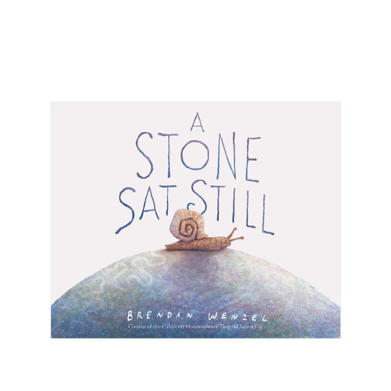 【预订】a stone sat still一动不动的石头 brendan wenzel 英文绘本