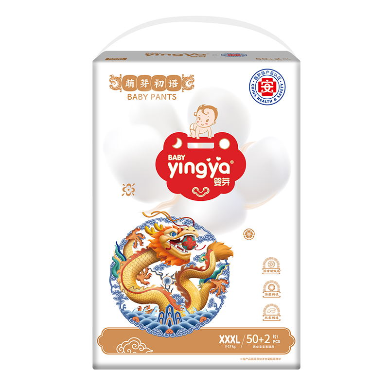 婴芽(yingya)萌芽婴儿干爽尿不湿男女宝尿裤 拉拉裤l码60片【8-11kg】