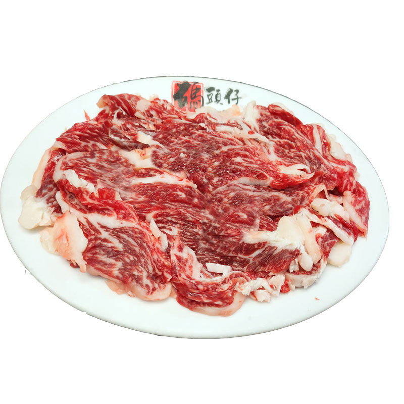 潮汕新鲜肥牛肉 雪花牛肉 牛匙仁匙皮 鲜嫩吊龙 火锅500g 500g