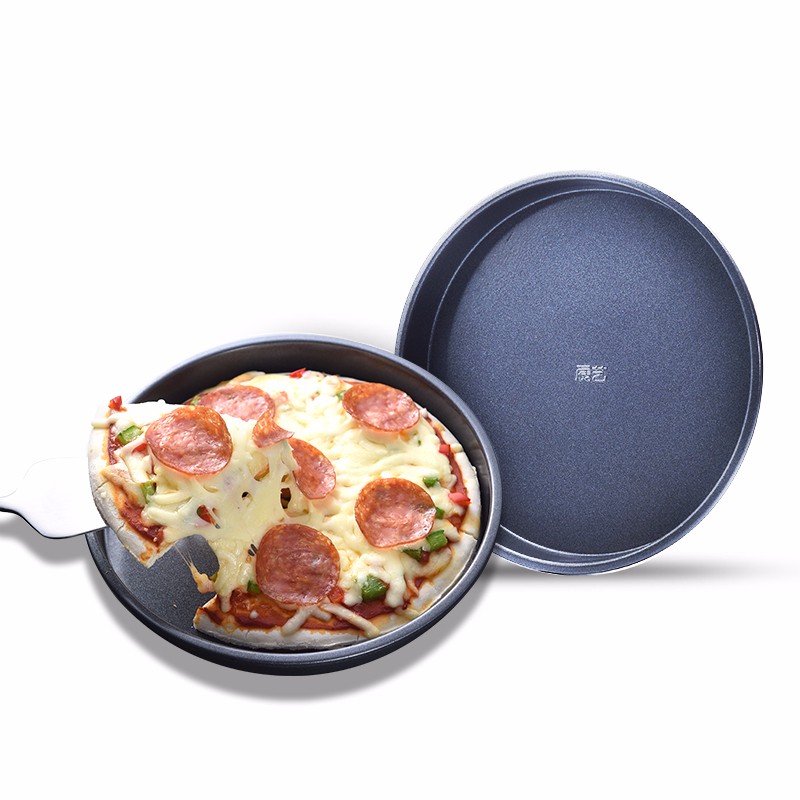 展艺 6/8/9寸披萨盘pizza盘家用烤盘烘焙模具星空灰 8寸披萨盘（21cm）