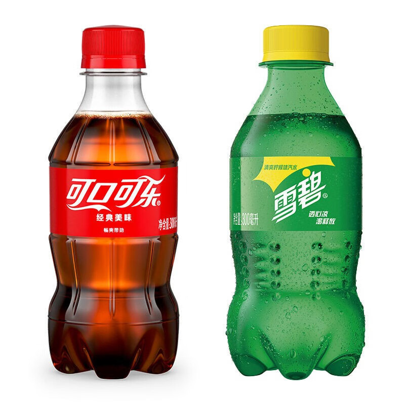 可口可乐(coca-cola)迷你小瓶雪碧芬达混合装柠檬味汽水碳酸 新老包装