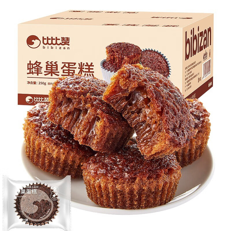 比比赞（BIBIZAN）蜂巢蛋糕面包整箱早餐糕点充饥办公室零食休闲食品小吃批发RX 比比赞蜂巢蛋糕 250g怎么看?