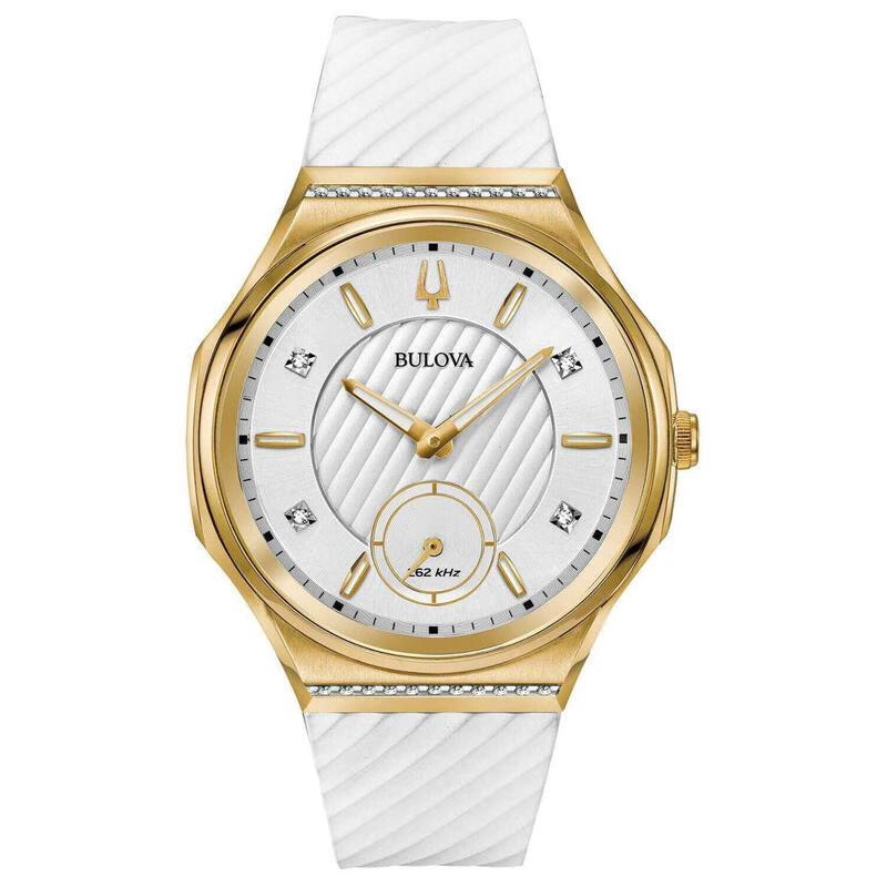 宝路华(bulova)女表 classic系列时尚休闲多功能手表 石英腕表 98r237