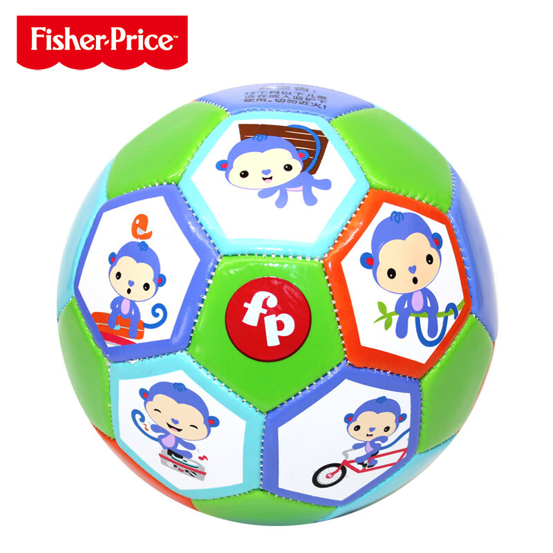 费雪(fisher-price)儿童足球婴幼儿皮球2号3号4号幼儿园训练足球弹力