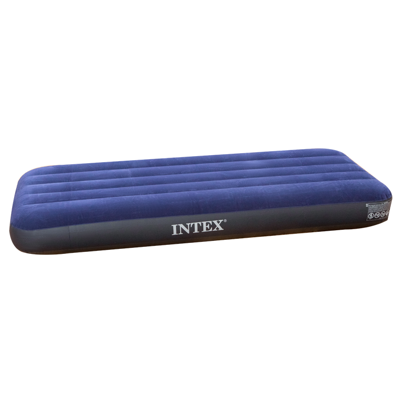 INTEX 68950充气床条纹植绒单人气垫床家用便携午休床加厚户外帐篷垫折叠床 66元