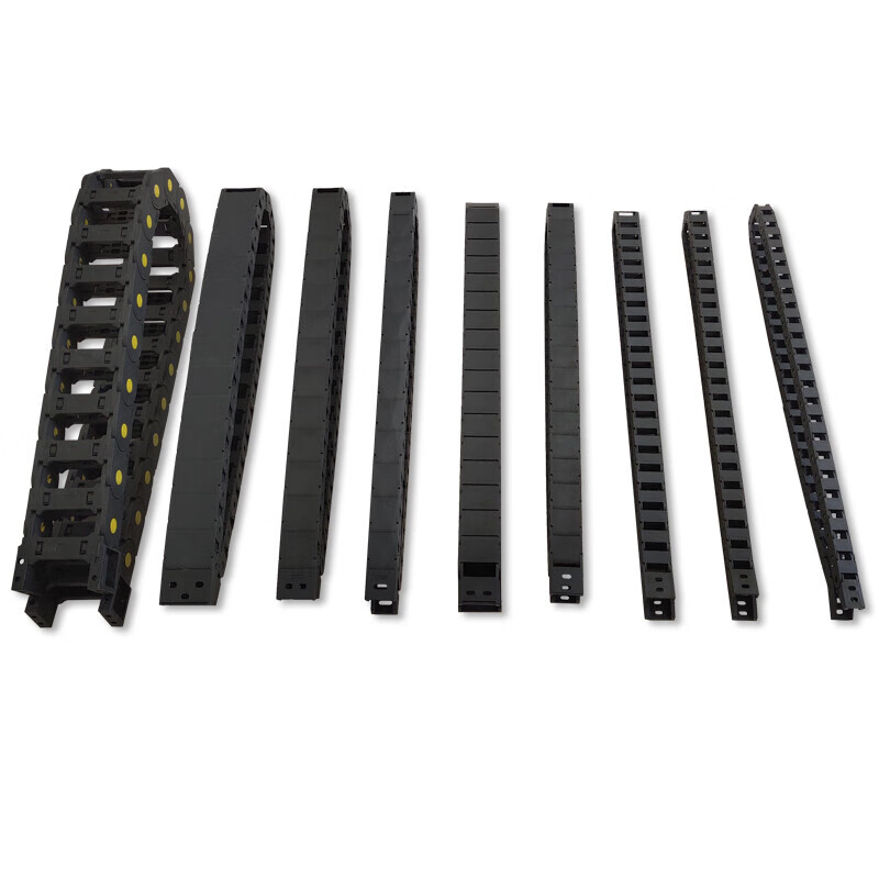 惠利得小型坦克链拖链电缆线槽柔性塑料履带机床导向槽半封闭雕刻机