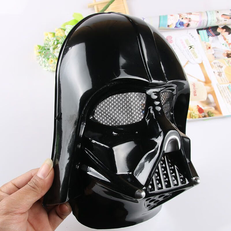 星球大战原力觉醒达斯维达黑武士白兵面具化妆舞会装扮 白兵面具黑色