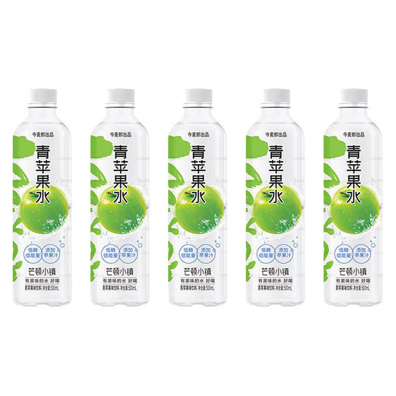 今麦郎芒顿小镇 水果味维生素饮料果味饮品解渴饮料 500ml 1瓶 青苹果