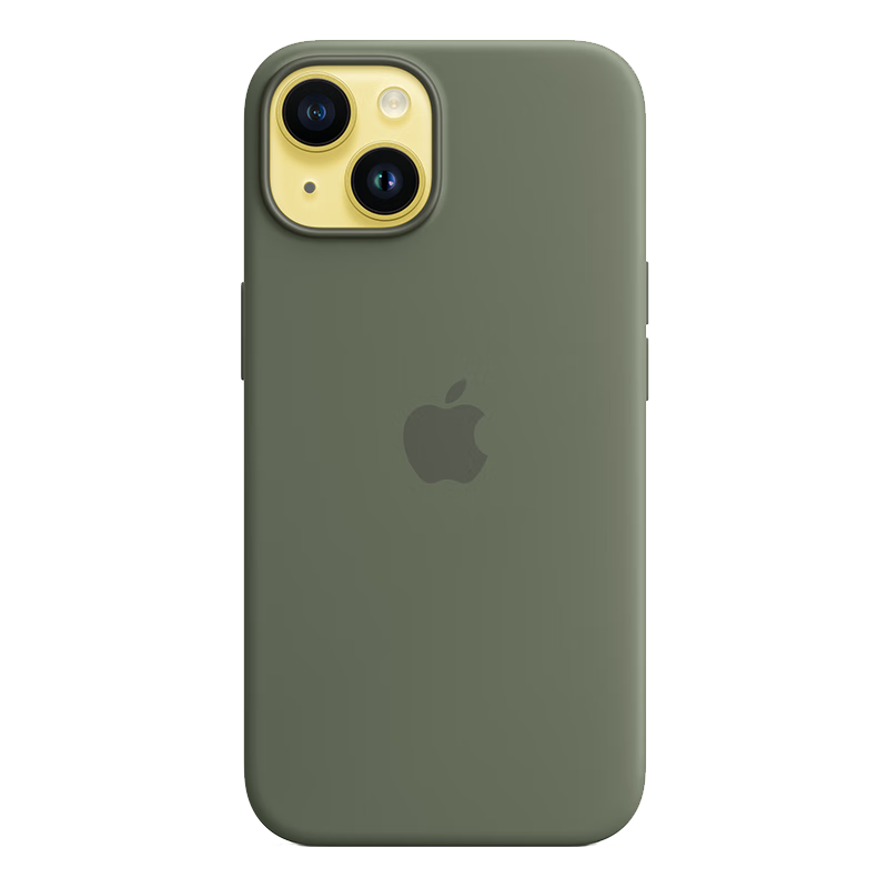 Apple iPhone 14 专用 MagSafe 硅胶保护壳 - 橄榄色