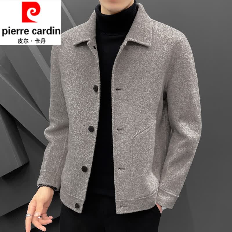 皮尔卡丹（pierre cardin）高档双面呢夹克男士翻领羊绒外套秋冬季加厚羊毛呢子大衣短款韩版 梦幻86003 3XL怎么看?