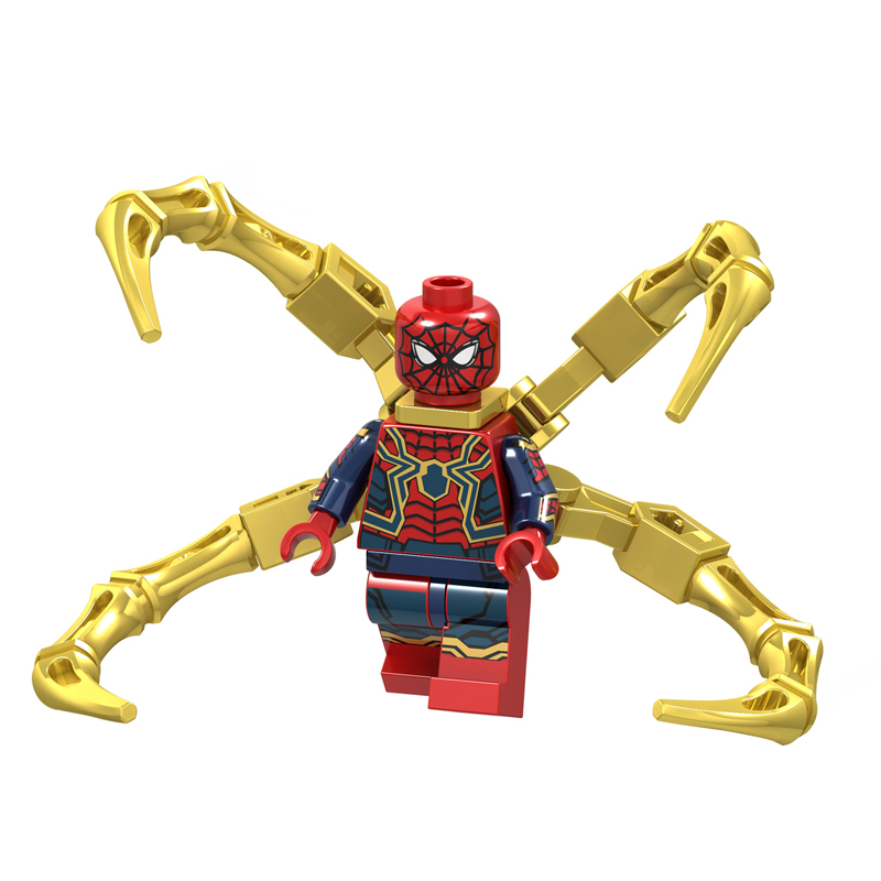 乐高(lego)钢铁蜘蛛人侠仔积木毒液复仇者英雄无归联盟拼装儿童玩具