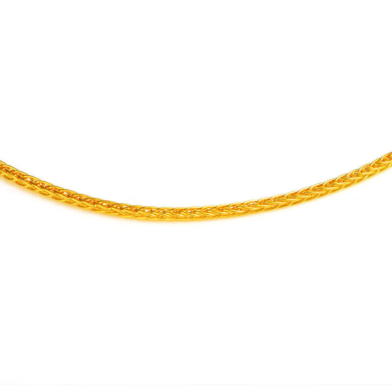 菜百首饰 黄金项链 足金时尚肖邦女士项链 计价 约2.55克约40厘米