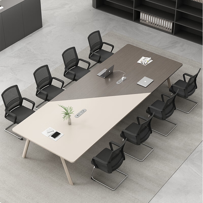 酷门(kumen)创意会议室桌长桌简约现代培训桌长条桌大小型洽谈桌椅