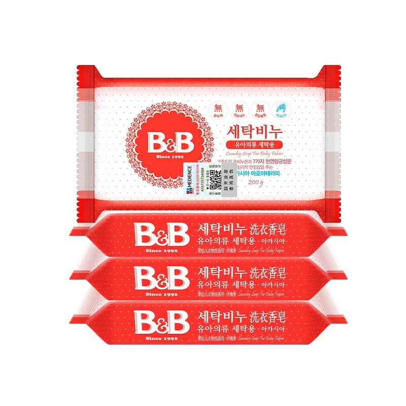 保宁B&B婴幼儿洗衣皂宝宝洗衣皂儿童肥皂尿布皂200g洋槐香*4（共4块）使用感如何?