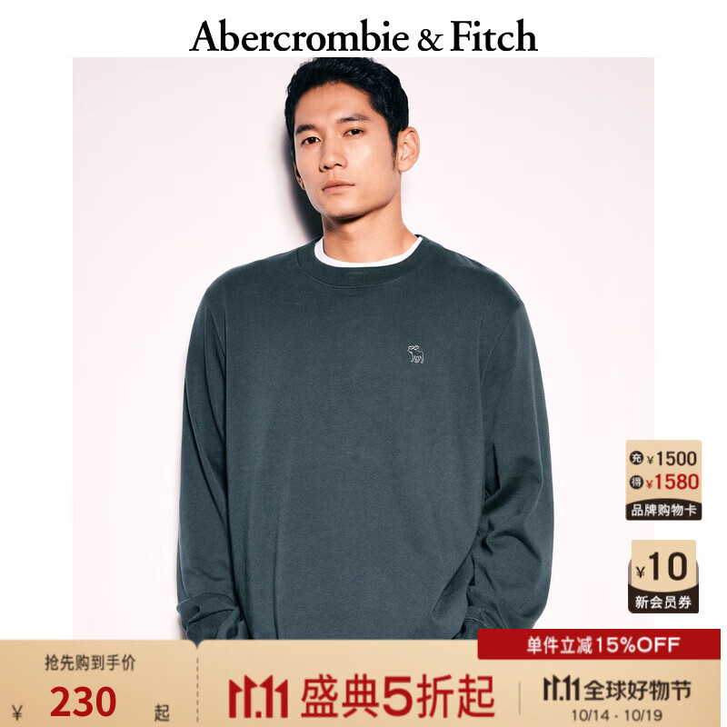 ABERCROMBIE & FITCHװ 24＾¿ԼذٴС¹Բ쳤TKI124-4501 īɫ M (180/100A)230.4Ԫ