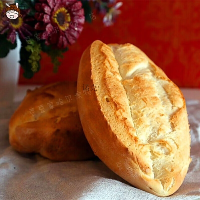 食芳溢华梅沙一克塞克面包哈尔滨中央大街华梅西餐厅排队美食 原味