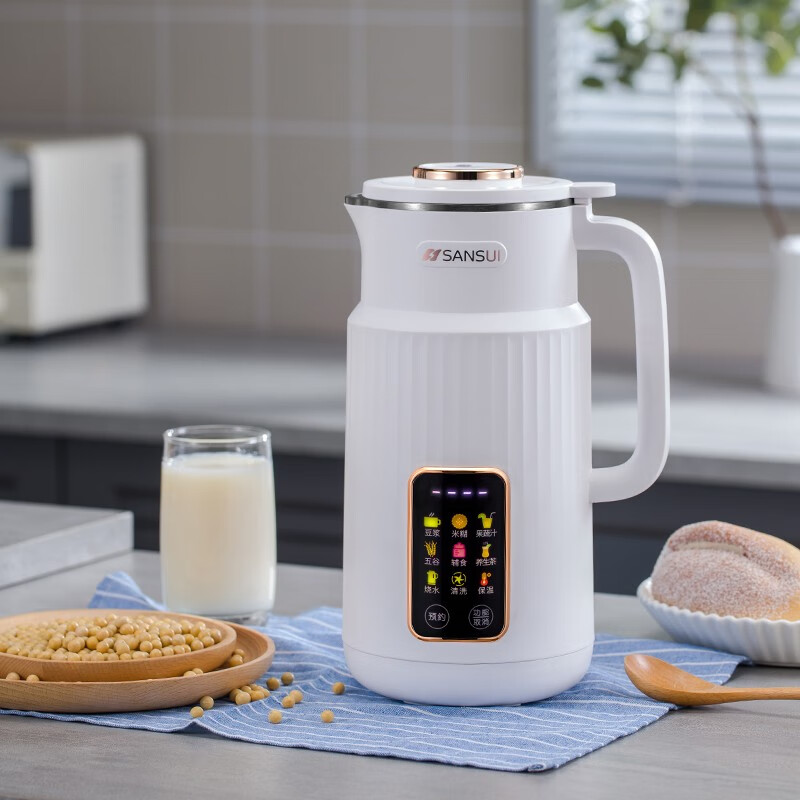 山水(sansui)破壁豆浆机家用迷你小型轻音全自动免洗1-2人免过滤多