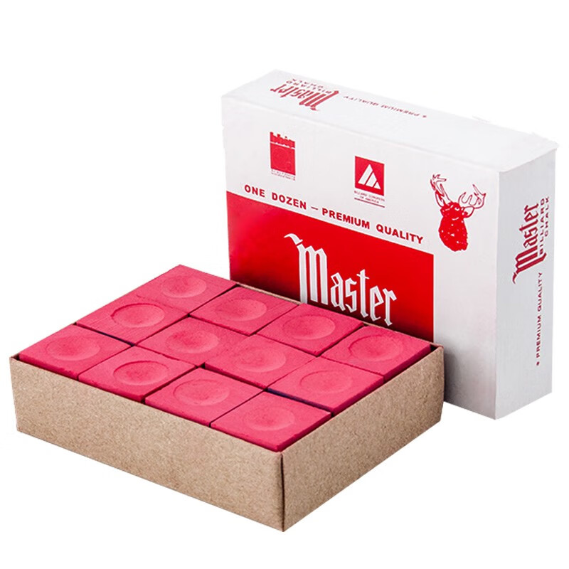 新动力油性巧克粉斯诺克巧粉台球用品巧粉擦粉壳粉配件 粉色xd-00829