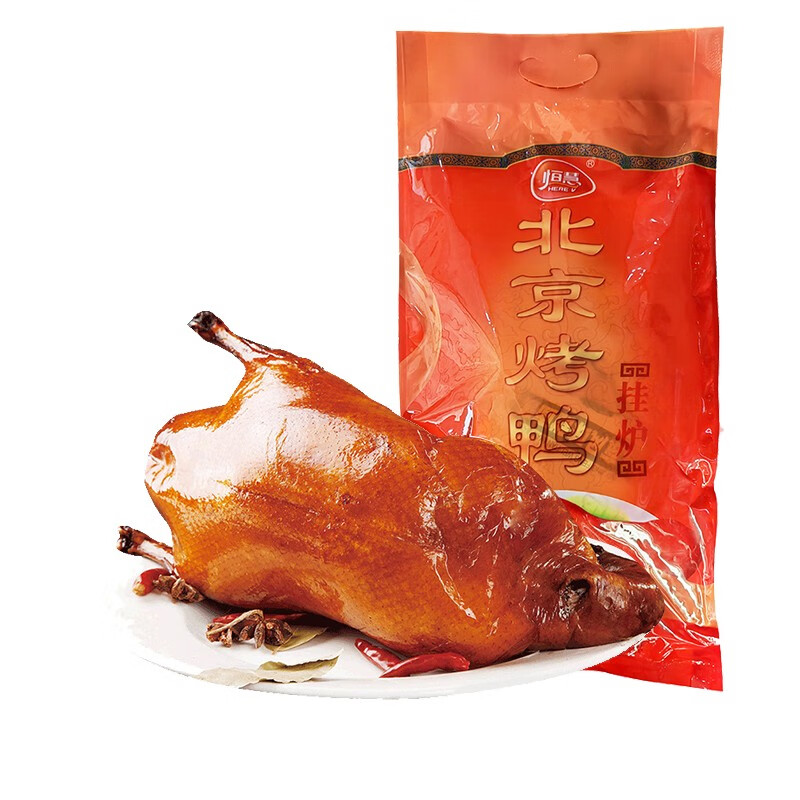 恒慧北京烤鸭 老地方特色食品 送礼礼品800克 北京烤鸭1千克【赠礼盒】