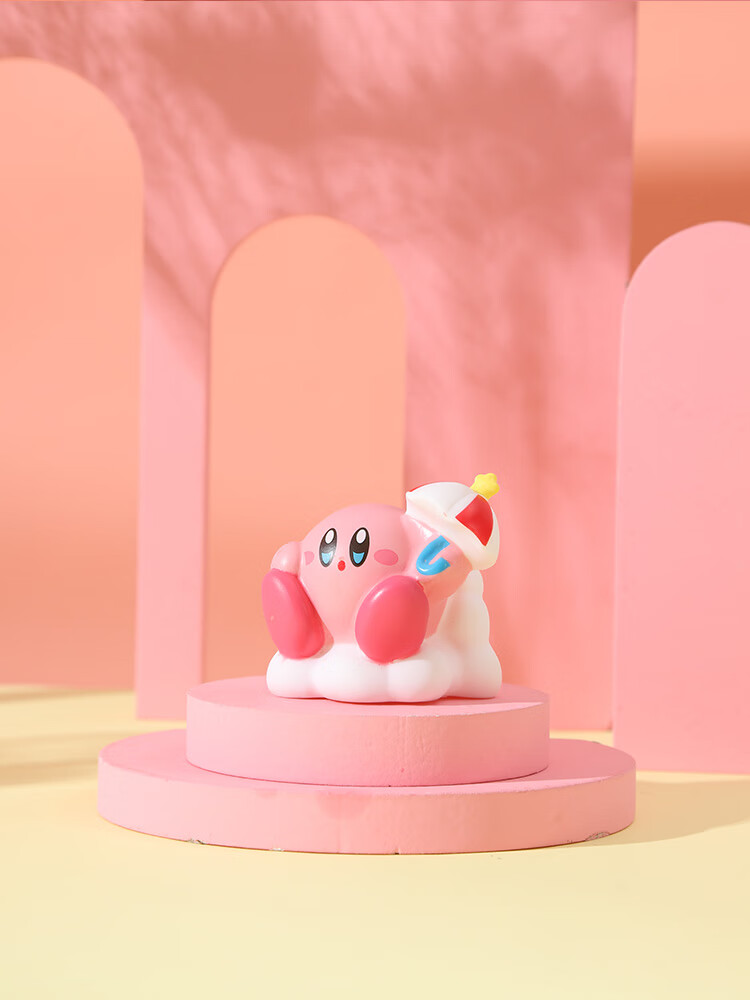 万代星之卡比桌面摆件kirby公仔2弹新款mini迷你食玩盲盒礼物玩具