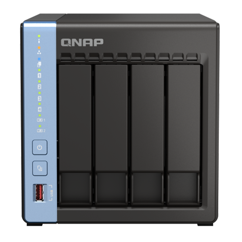 QNAP 威联通 TS-464C 4盘位NAS存储（8GB、N5105）+希捷酷狼4T*2