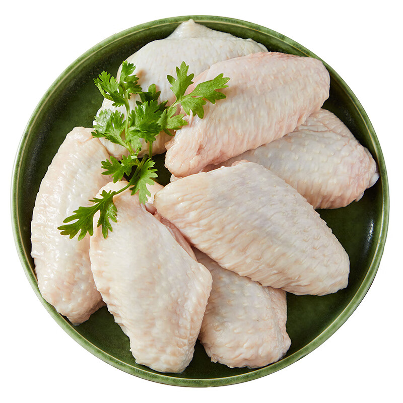 圣农 白羽鸡 鸡翅中1kg/袋 卤味 烧烤鸡翅 烤鸡翅 清真食品 冷冻食材 