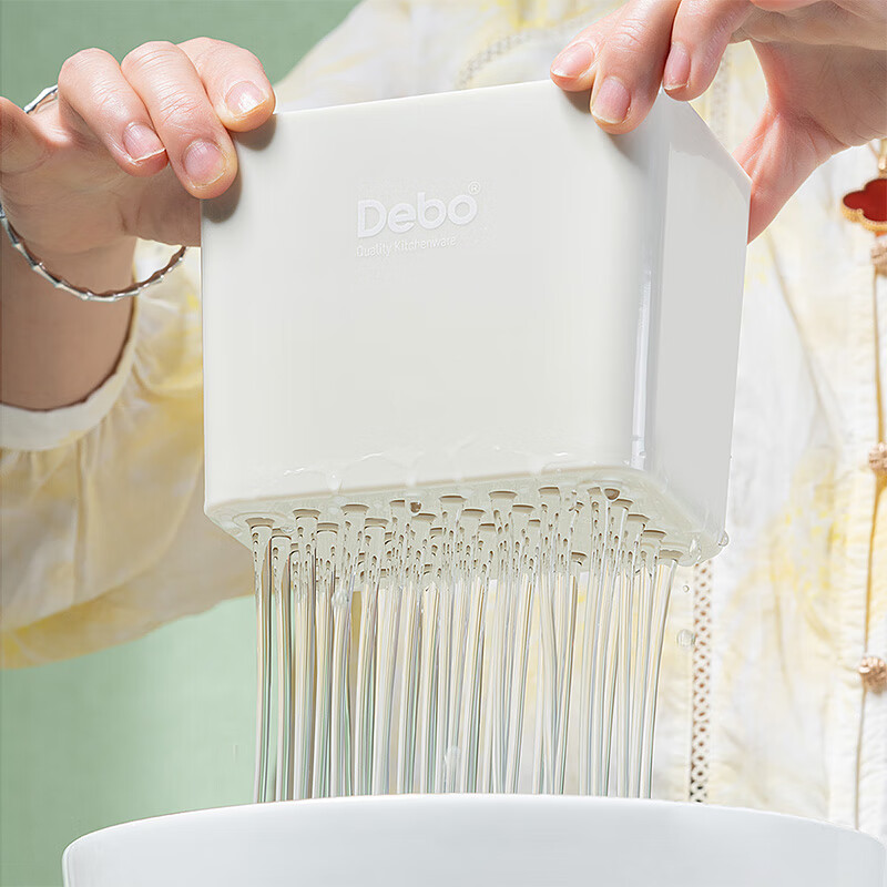 Debo德铂水果刀套装削皮刀水果刀具剪刀瓜刨组合 六件套-白色