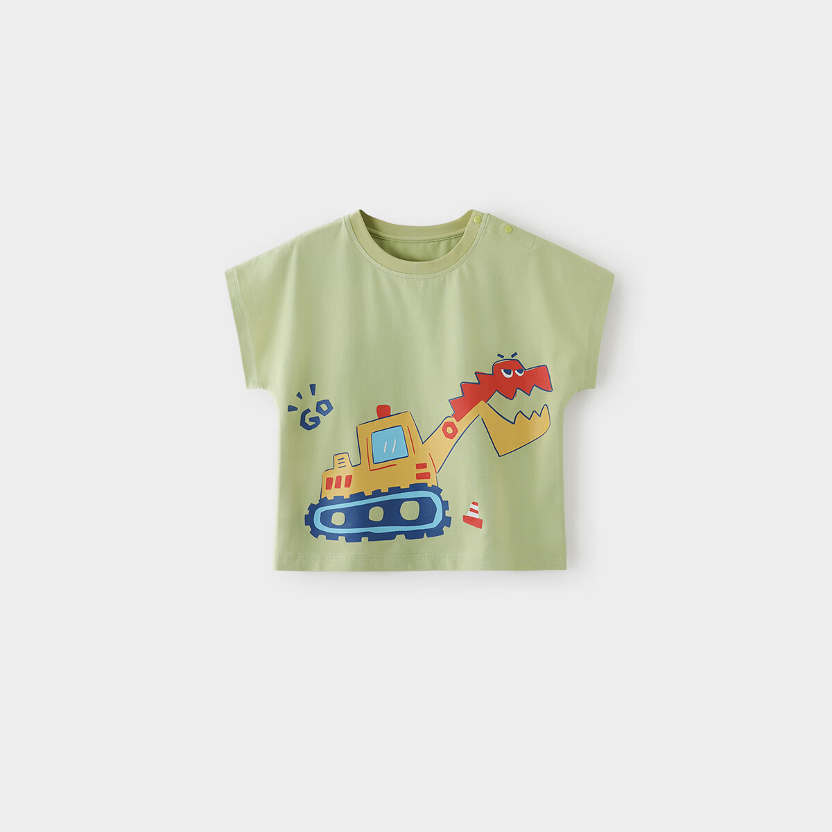 巴厘小猪（BALIPIG）婴儿短袖T恤夏季薄款儿童超萌可爱男童衣 奶昔绿（纯棉） 90cm