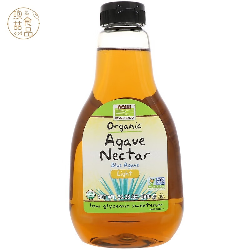 安小离【现货】now foods agave 龙舌兰糖浆花蜜代糖甜味剂低升糖660g