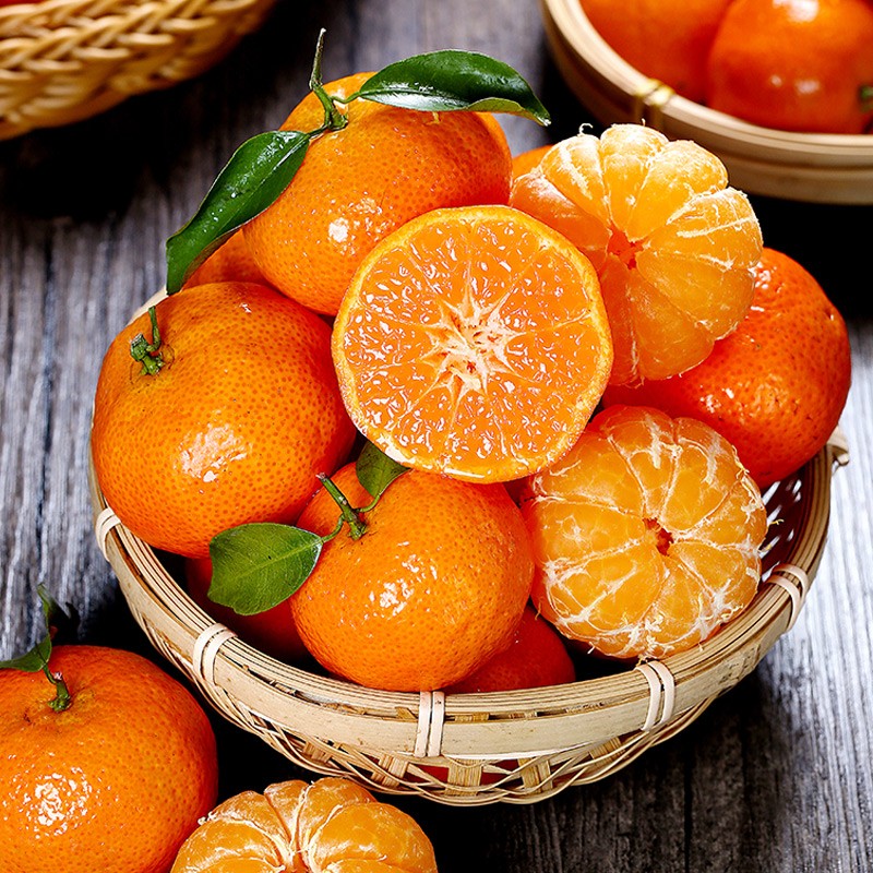 乡小二 广西砂糖橘新鲜4斤 中大果 沙塘桔小橘子当季水果整箱蜜橘桔子柑橘