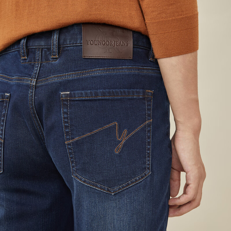 休闲裤男商务休闲牛仔裤裤子自然垂顺易打理商场同款