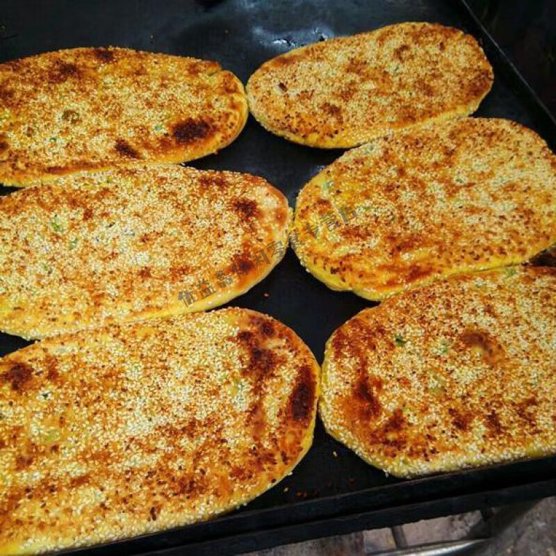 康创优品泰州兴化土特产草炉烧饼芝麻咸味兴化手工王烧饼猪油渣 葱花