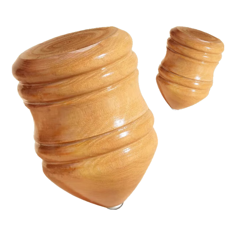 憨憨乐园实木陀螺冰猴儿童玩具成人健身专用木质抽打老式冰嘎带鞭绳子木头