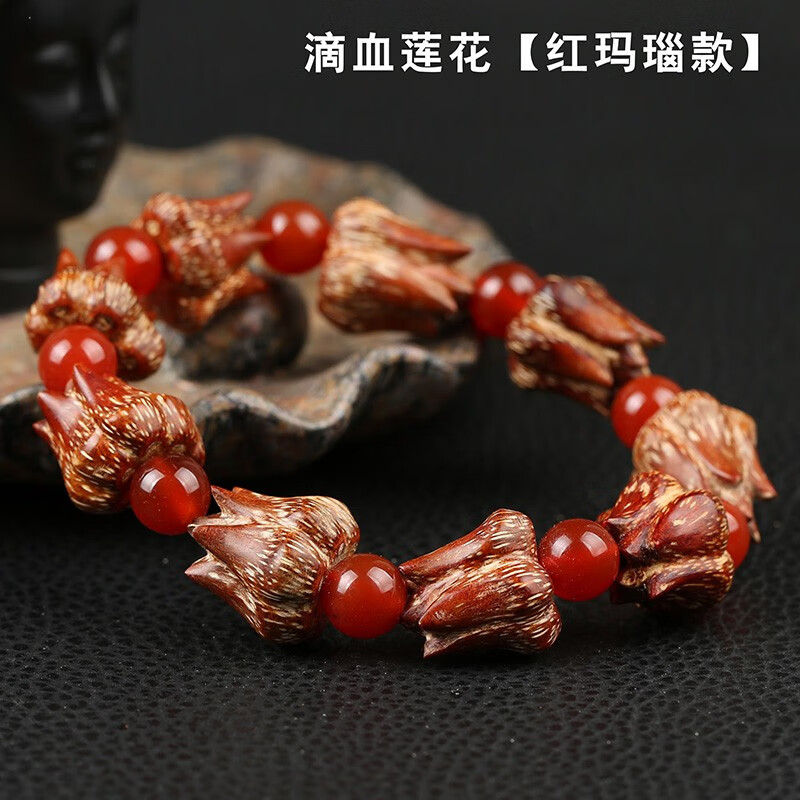 豪珠 保真天然滴血莲花菩提莲子文玩手串 手持菩提籽收藏礼品物手工