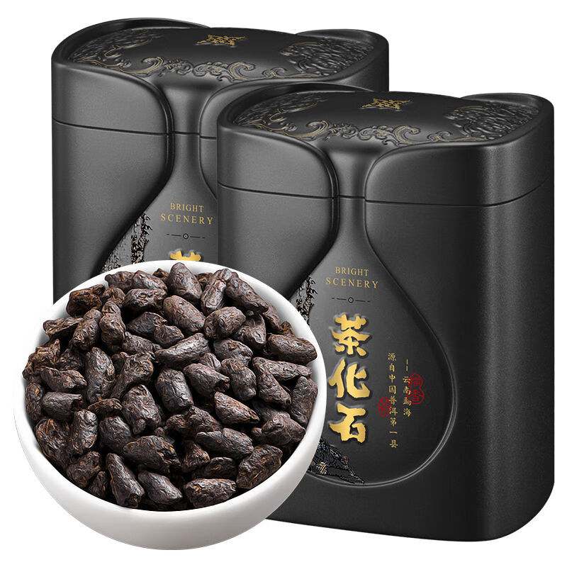 禾澹碎银子糯米香普耳茶熟茶三十年陈茶化石散茶云南古树普耳茶叶