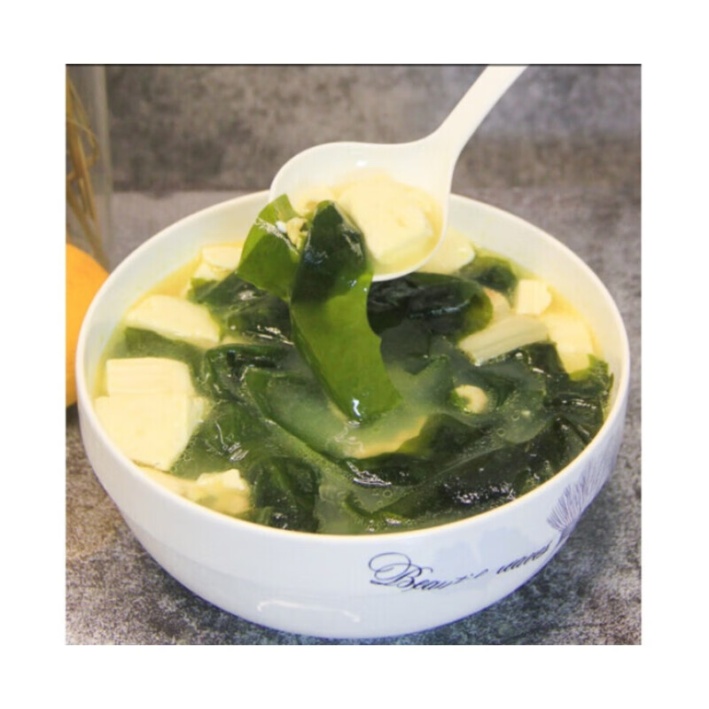 虎钢馋嫩裙带菜干货海带汤的海带苗螺旋藻韩式海菜芽海木耳
