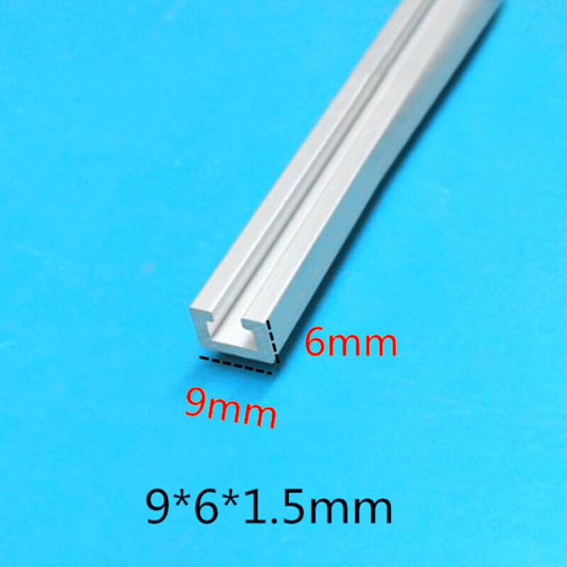 适之铝合金9x6光电开关安装槽感应器安装导轨 u型铝条 c型工业铝型材