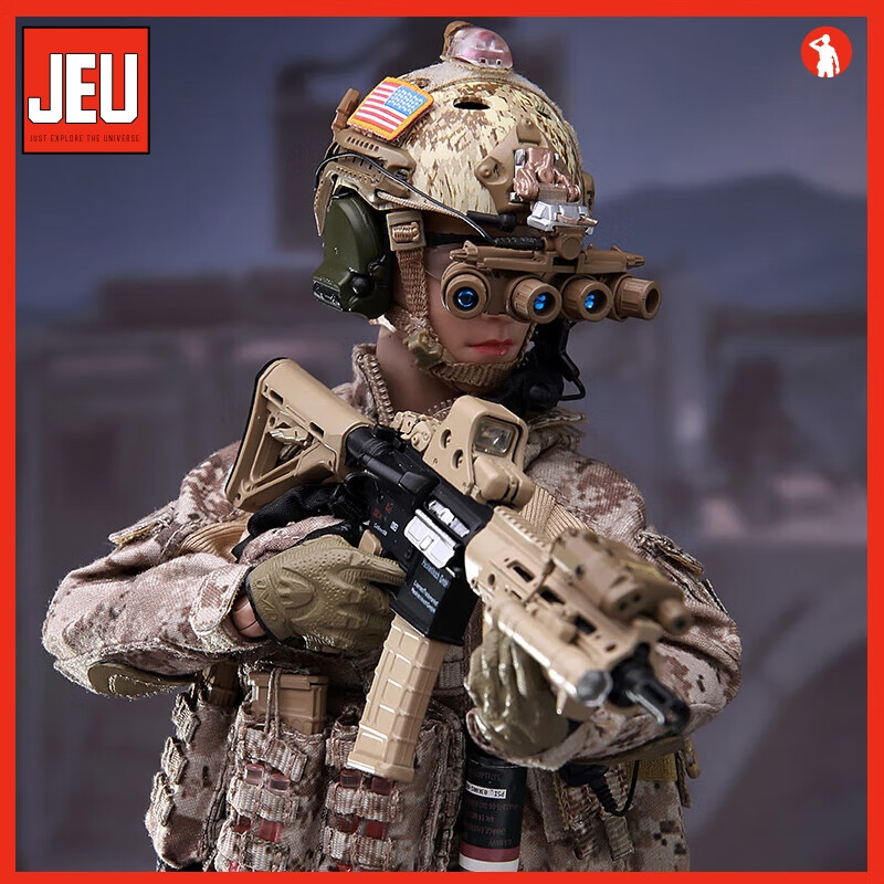 minitimes【现货】1/6兵人模型 m017女海豹突击队halo伞跳训练部队