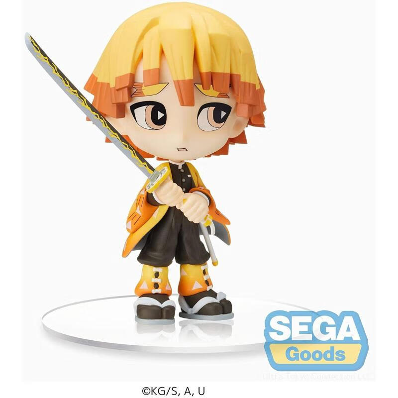 现货 sega 景品 鬼灭之刃  我妻善逸 q版  代理版动漫周边