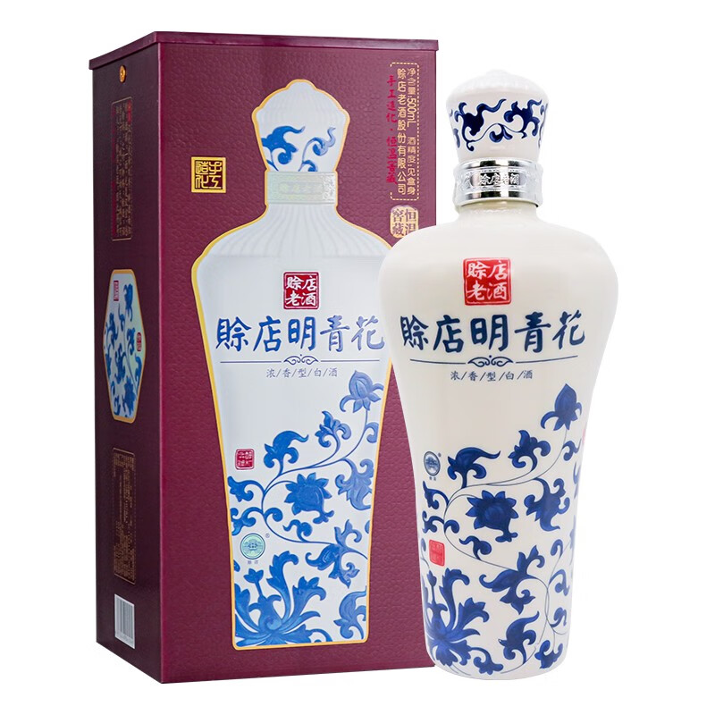 赊店老酒青花瓷明青花 浓香型白酒 52度一瓶