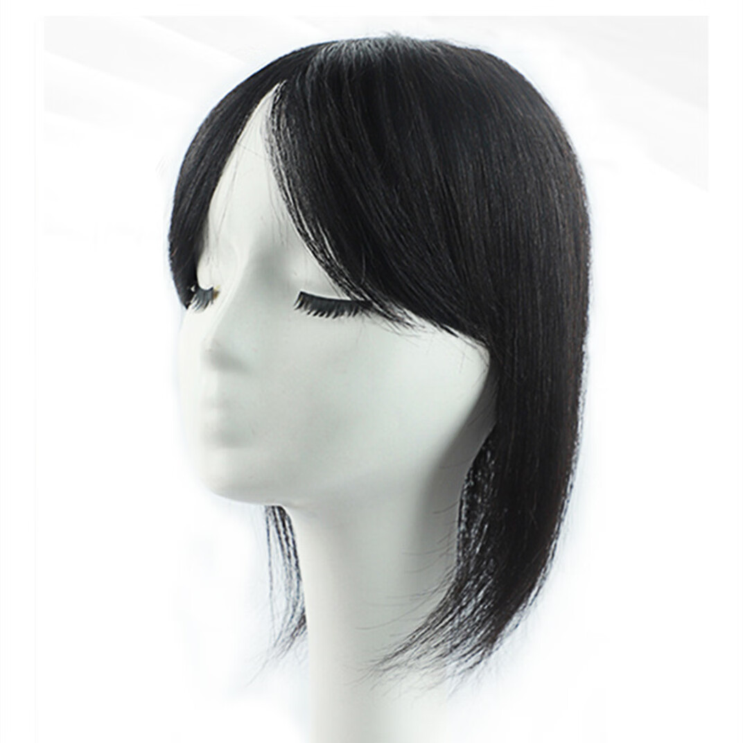 宸芃真发假发片头顶补发块女士遮白发自然逼真补发顶假发自然头顶发片