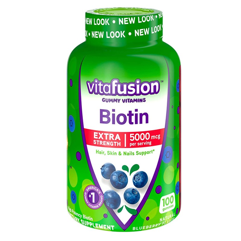 vitafusion 小熊糖 生物素软糖 5000mcg*100粒  亮