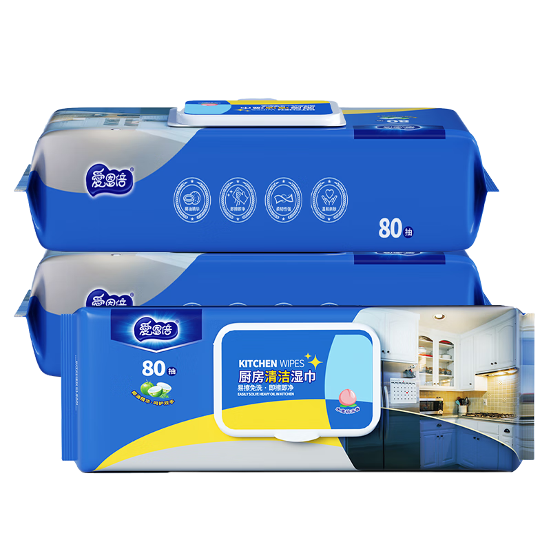 ����������ʪ��80Ƭ*3��ǿ��ȥ�������Ӵ�Ӻ� һ����Ĩ�����̻����  18.9Ԫ