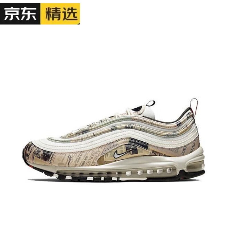 【官方旗舰店】airmax97运动鞋灯芯绒全掌气垫鞋笑脸男女鞋反光跑步