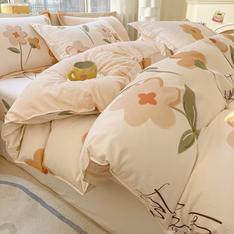 乘两米三被套 乘两米被套单件180cmx220cm四件套1米8乘2米x2 夏日暖阳