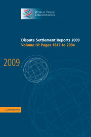 预订 Dispute Settlement Reports 2009