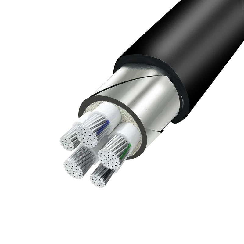渤通缆 铝电缆带铠yjlv22电缆线3 2/4 1芯50/70/95平方铠装国标电线