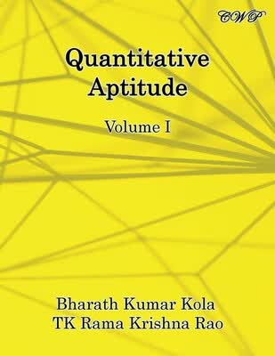 预订 Quantitative Aptitude: Volume I