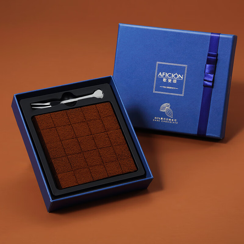 歌斐颂生巧克力礼盒装手工抹茶牛奶黑巧节日礼物解馋休闲零食生巧 85