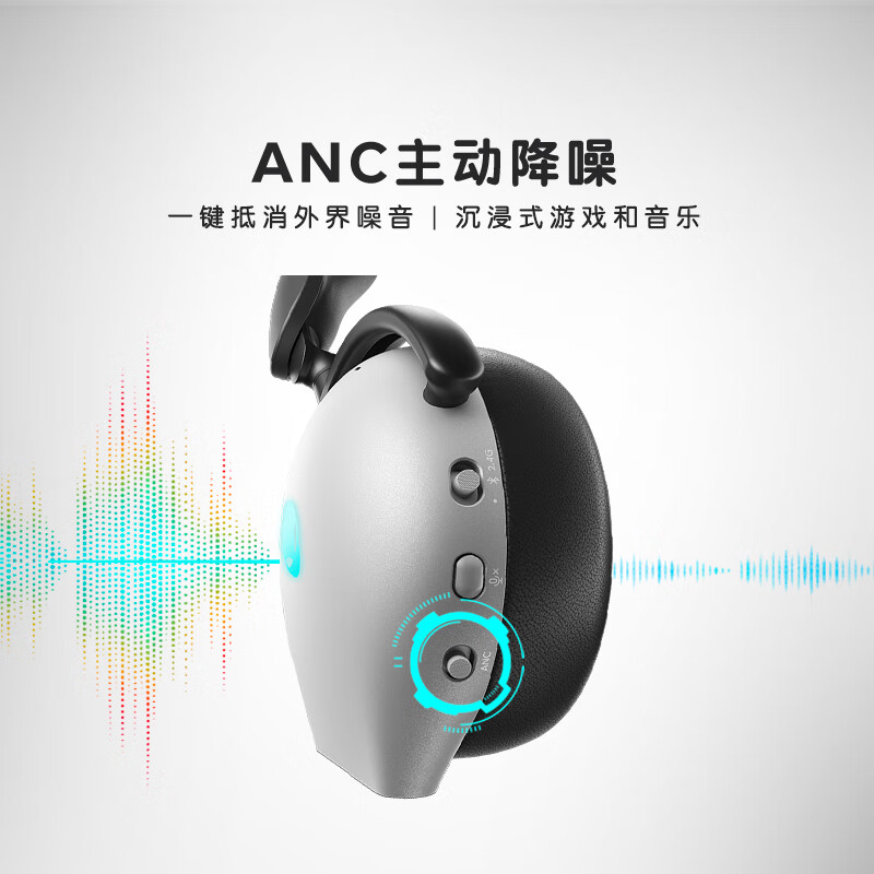 外星人（Alienware）AW920H 三模蓝牙游戏耳机 适配三角洲行动 头戴式电竞耳麦 有线无线智能降噪【京东独家】 白色